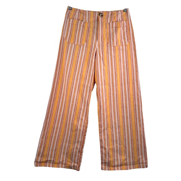 Maeve by Anthropologie The Colette Striped Wide Leg Pants Women Size 26P